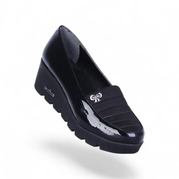 Ayakcenter Esrc-607 Siyah Kadın 7Cm Topuklu Ayakkabı - Image 1