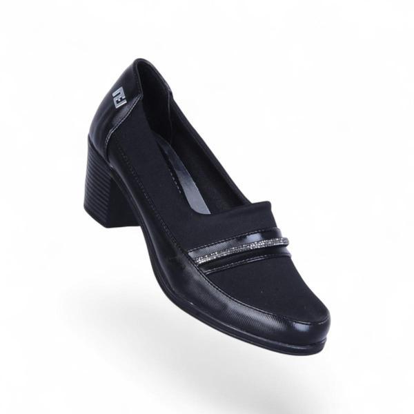 Vollex 1029 Siyah 7Cm Kadın Topuklu Ayakkabı - Image 1