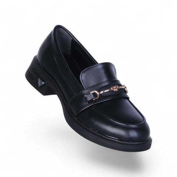 Ayakcenter 308 Cilt Nosima Siyah Kadın Loafer Ayakkabı - Image 1