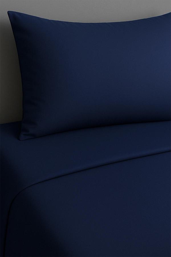 Tek Kişilik Nevresim Takımı Lacivert %100 Pamuk - Image 1