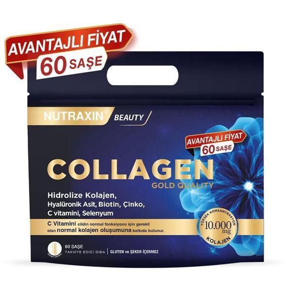 Nutraxin Collagen Gold Quality Hidrolize Kolajen 60 Saşe - Image 1