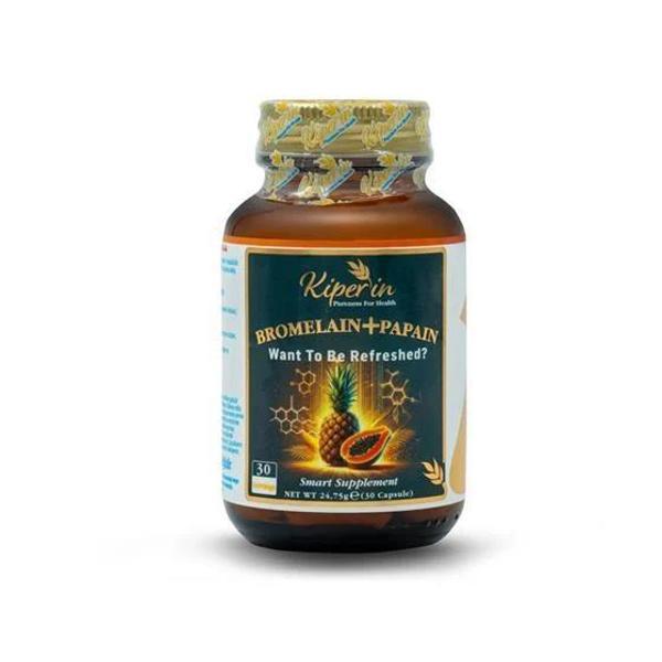 Kiperin Bromelain + Papain 30 Kapsül - Image 1
