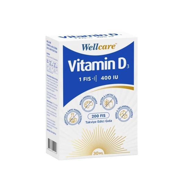 Wellcare Vitamin D3 400 IU Sprey 30 ml - Image 1