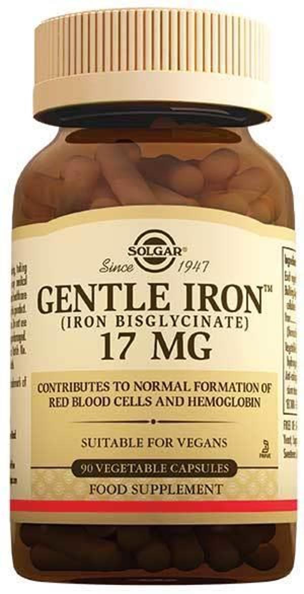 Solgar Gentle Iron 17 mg 90 Kapsül - Image 1