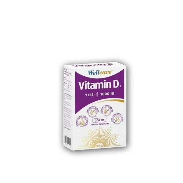Wellcare Vitamin D3 1000 IU Sprey 30 ml - Image 1