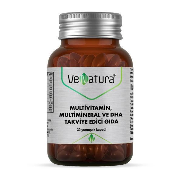 Venatura Multvitamin, MultiMineral  Ve Dha Takviye Edici Gıda 30 Kapsül - Image 1