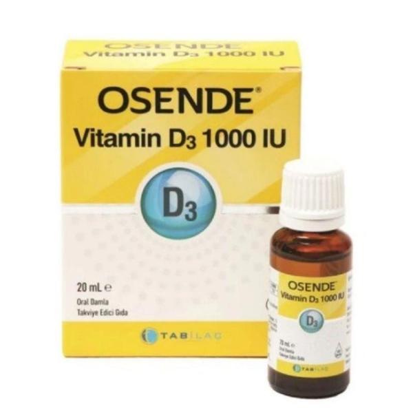 Osende Vitamin D3 Damla 1000 IU 20 ML - Image 1
