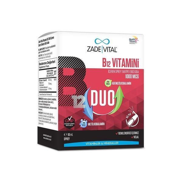 Zade Vital Vitamin B12 Duo 1000 Mcg Sprey 10 ml - Image 1