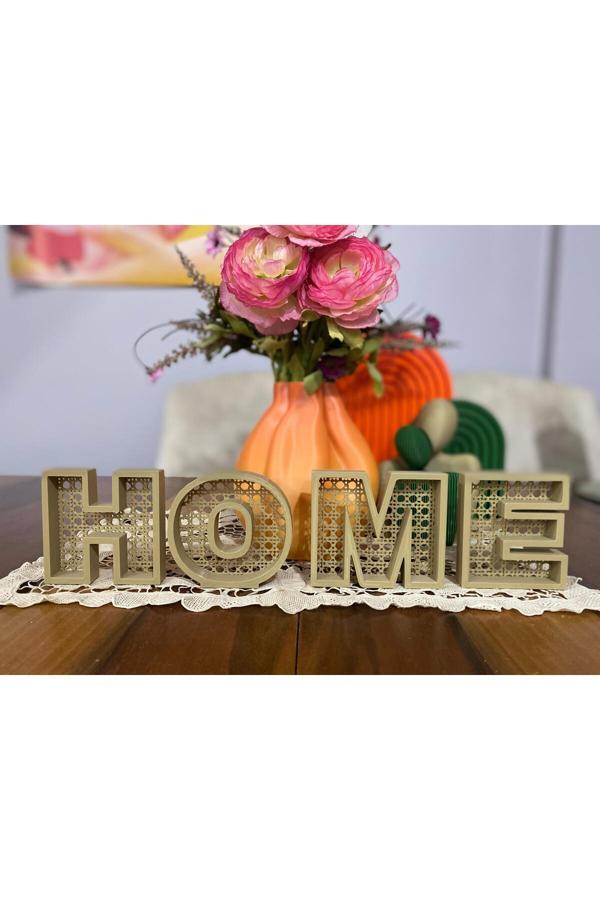 Ela Crafts Home Yazılı Ahşap Renk Dekoratif Hazeran – Şık Ve Modern Ev Dekoru - Image 1