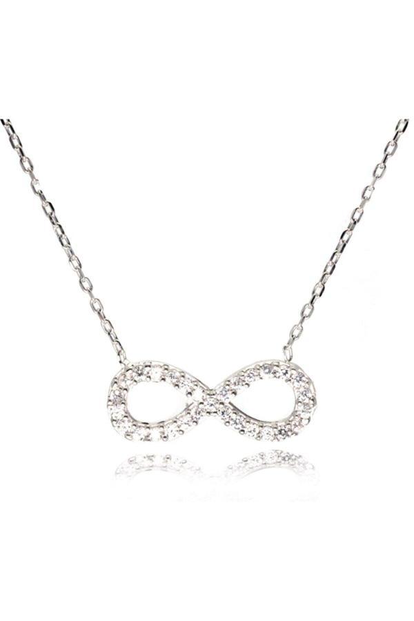 Osmanlı Gümüş Gümüş Bayan Sonsuzluk Kolye - Image 1