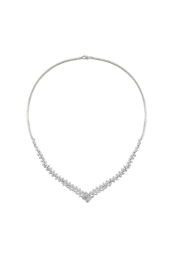 Osmanlı Gümüş Arın Zirkon Taşlı Bayan Gümüş Kolye - Image 1