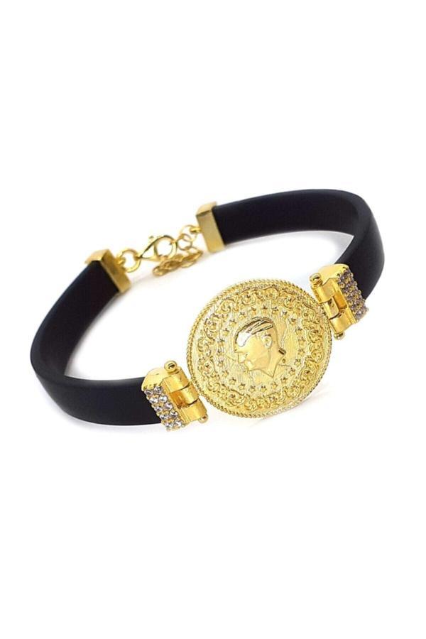 Osmanlı Gümüş Çeyrekli Bayan Gümüş Bileklik - Image 1