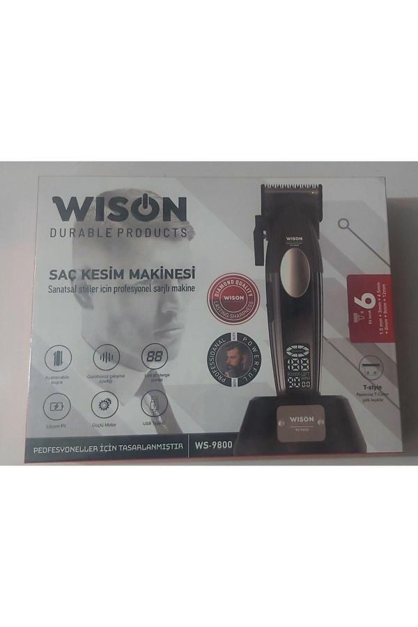 Wison WS-9800 Profesyonel Saç Sakal Tıraş Makinesi (Yeni Ürün) - Image 1