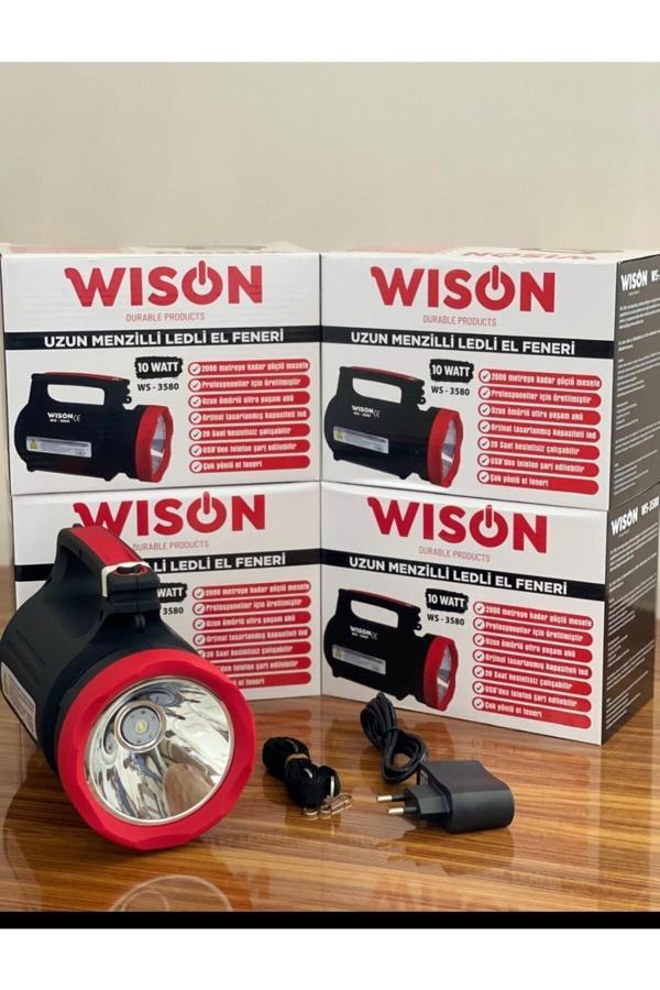Wison WS-3580 Uzun Menzilli LED El Feneri 10W - Image 1