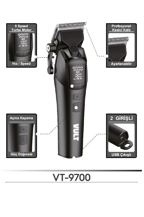 Vult VT-9700 profesyonel saç-sakal tıraş makinesi - Image 1
