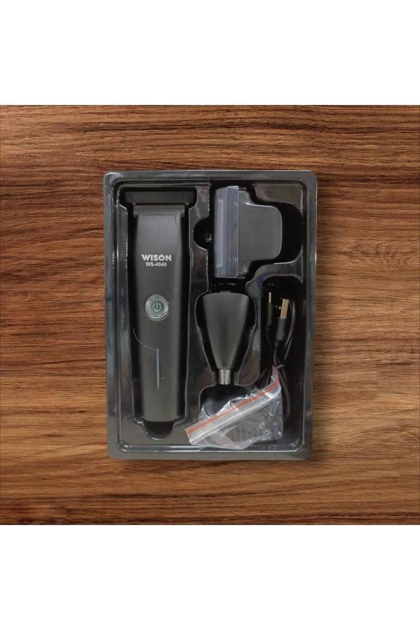 Wison WS-4040 3 In 1 Şarjlı Saç Sakal Tıraş Makinesi - Image 1