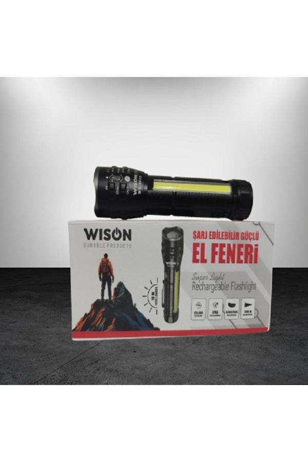 Wison WS-4312 10W 1000 Lümen Şarj Edilebilir El Feneri - Image 1