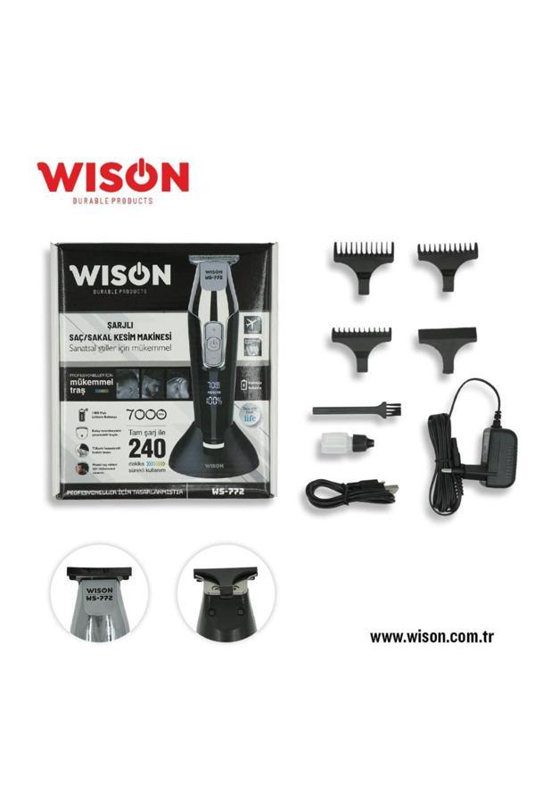 Wison WS-772 Profesyonel Saç Sakal Tıraş Makinesi - Image 1