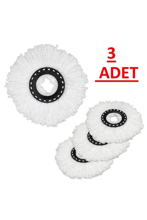 Estiko Döner Başlıklı Mop Yedeği 3 Adet & Yedek Mop Başlığı - Image 1