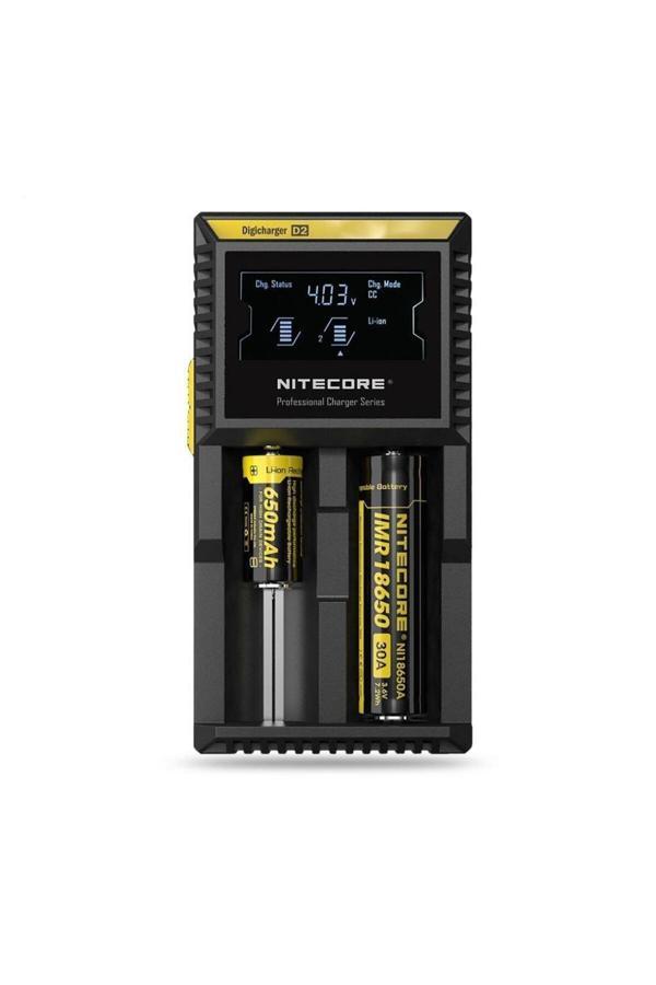 Estiko Nitecore D2 Digi Charger Li-İon / Nı-Cd / Nı-Mh / Lifepo4 Dijital Pil Şarj Cihazı - Image 1