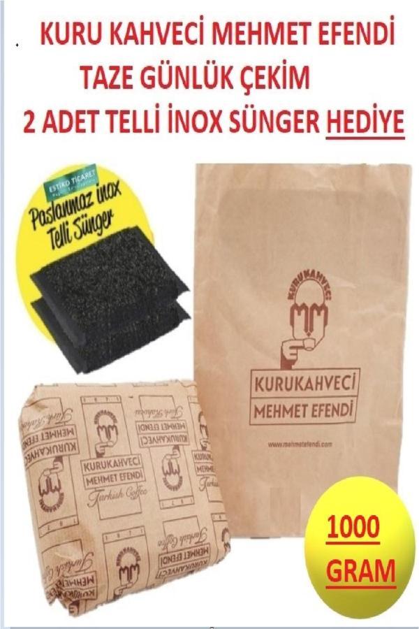 Estiko Mehmet Efendi Taze Çekilmiş Türk Kahvesi 1000Gr Günlük Çekim - Image 1