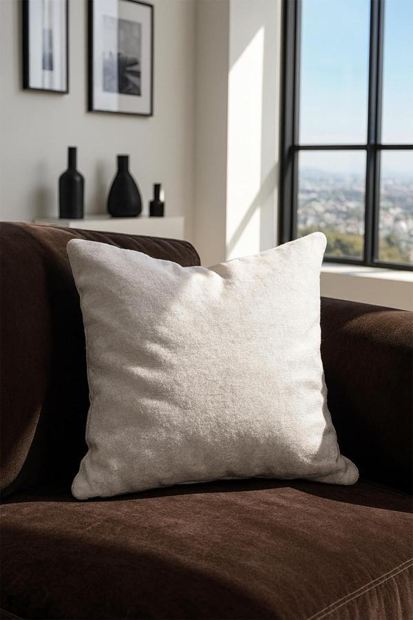 Alya Kırlent Kılıfı Krem V1 40x40 - Image 1