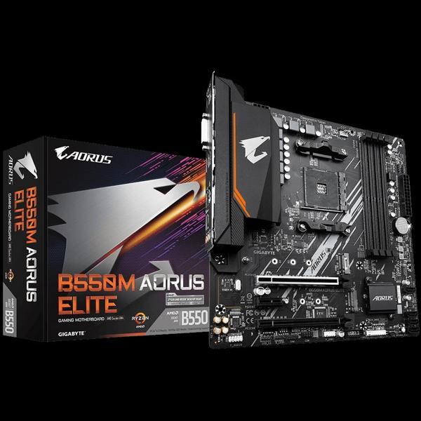 GIGABYTE B550M-AORUS-ELITE DDR4 4733(OC) HDMI AM4 - Image 1