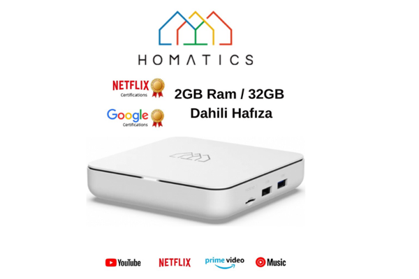 Homatics Box R 4k Lisanslı 2gb Ddr Ram 32gb Emmc Flash 4k Media Plyer - Image 1