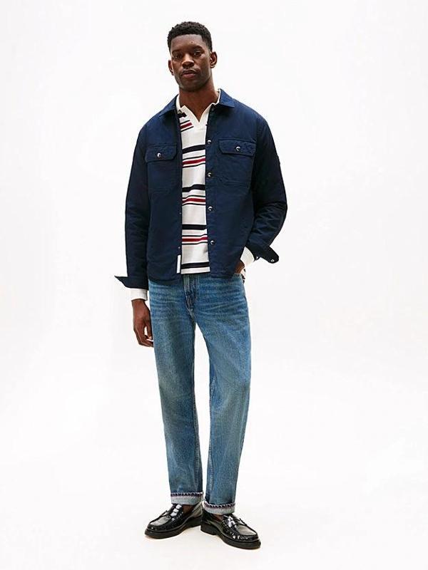 Tommy Hilfiger Dolgulu Gömlek Erkek Mavi Ceket MW0MW40611DW5 - Image 1