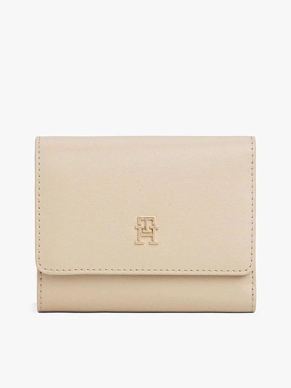 Tommy Hilfiger TH Icon Üç Katlı Kadın Beyaz Cüzdan AW0AW17737RBT - Image 1