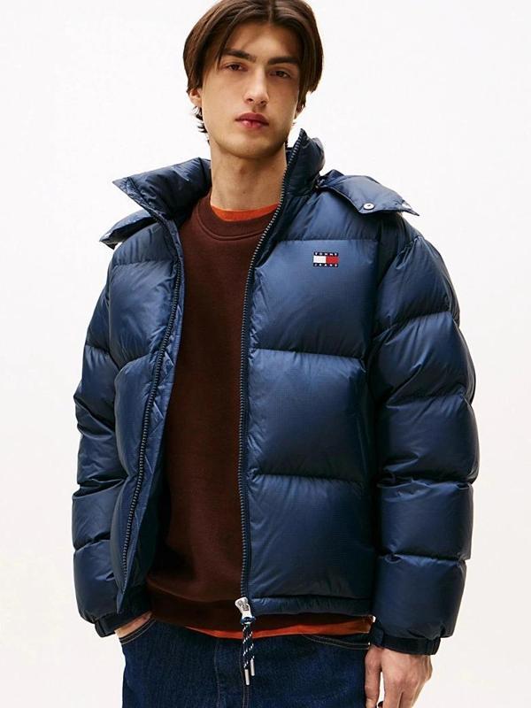 Tommy Hilfiger TJM Alaska Kuş Tüyü Şişme Erkek Mavi Ceket DM0DM22036C1G - Image 1