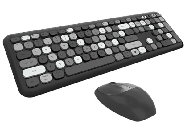 Mofii No666 Siyah Gri Klavye Mouse Set - Image 1