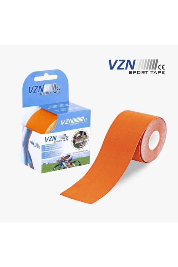 Sport Tape Turuncu Renk Kinezyo Sporcu Bandı Ağrı Bandı 5 Metre X 5 Cm - Image 1