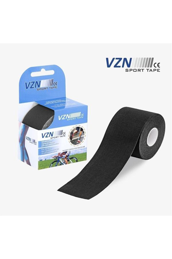 Sport Tape Siyah Renk Kinezyo Sporcu Bandı Ağrı Bandı 5 Metre X 5 Cm - Image 1