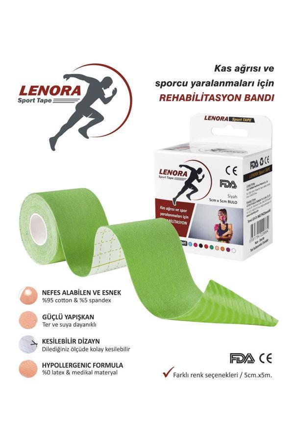 Kinesiology Ağrı Bandı Yeşil 5 Metre X 5 Cm Sporcu Bandı - Image 1