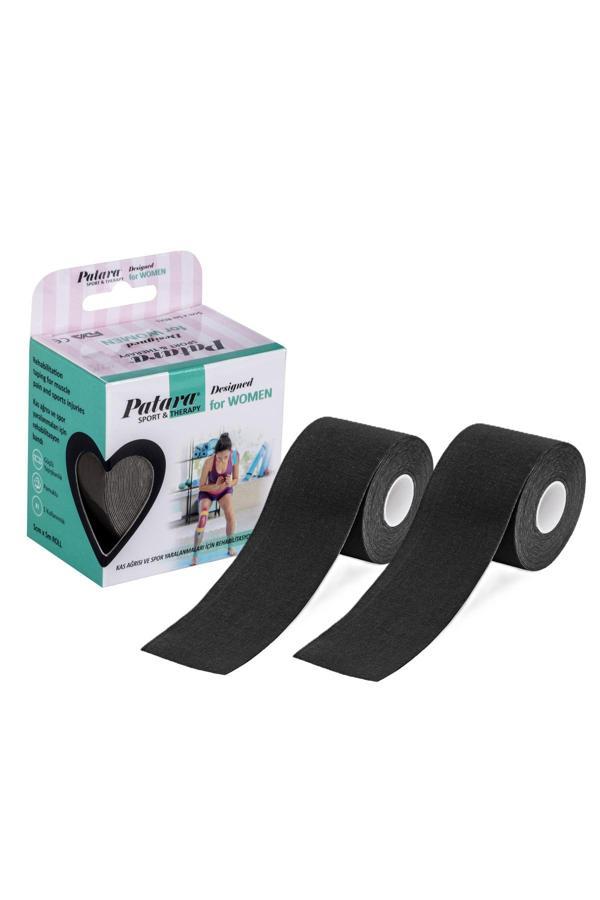 Sport Tape | Kinezyo Ağrı Bandı | Siyah Renk | 5cm x 5m | 2 Kutu - Image 1