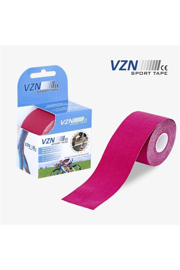 Sport Tape Pembe Renk Kinezyo Sporcu Bandı Ağrı Bandı 5 Metre X 5 Cm - Image 1
