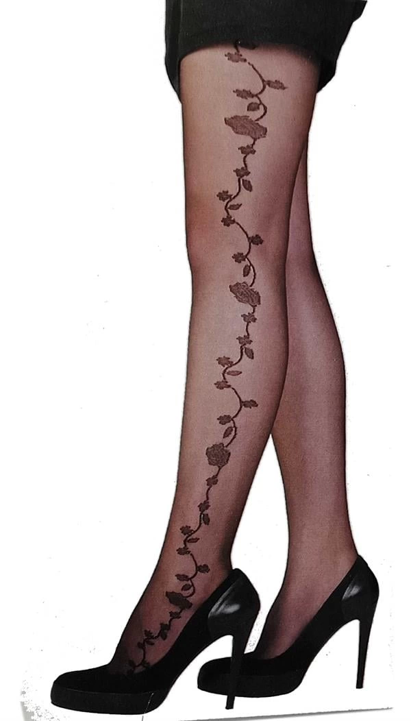 Kadın Margarita Desenli İnce Külotlu Çorap - Image 1