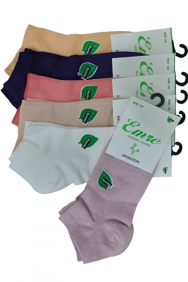 Bambu Dikişsiz Kadın Patik 6 Adet - Image 1