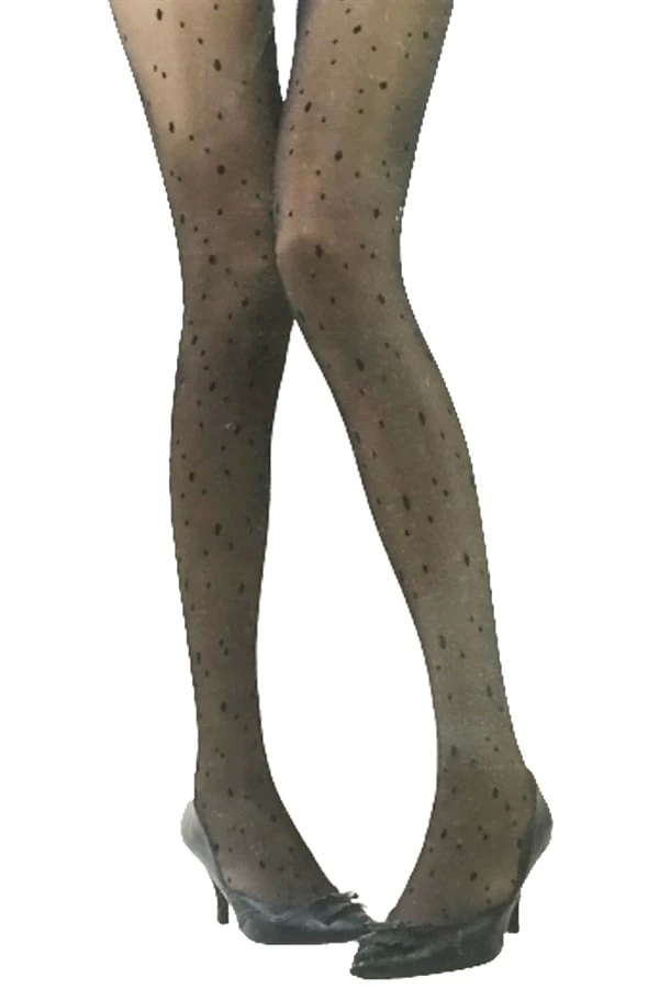 İnce Desenli Külotlu Kartanesi Siyah 2 - Image 1