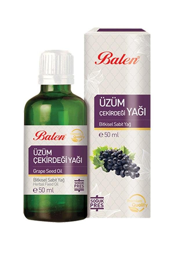 Balen Üzüm Çekirdeği Yağı 50 Ml Içilebilir Soğuk Pres Doğal Bitkisel Yağ - Image 1