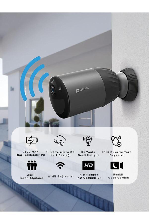 BC1C Bataryalı Güvenlik Kamerası – Wi-Fi Destekli, Akıllı Hareket Algılama | Fynix Teknoloji - Image 1