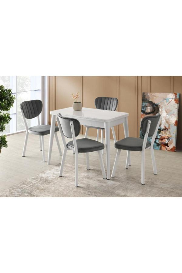 Rüya Elma MDF Mutfak Masası Sandalye Takımı 60x100 - Image 1