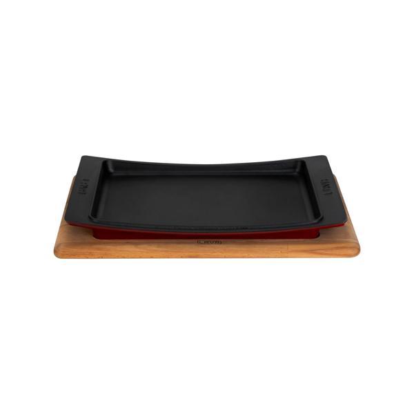 Dikdörtgen Servis Tabağı ve Kayın Servis Ahşabı. Ölçü 36x24cm. - Image 1