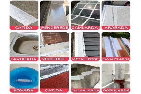 BakGelAl 2 Mt Yüksek Sıcaklık Dayanan Su Geçirmez Çatı Duvar Çatlak Onarıcı Yapışkan Bant Folyo 10 C - Image 1