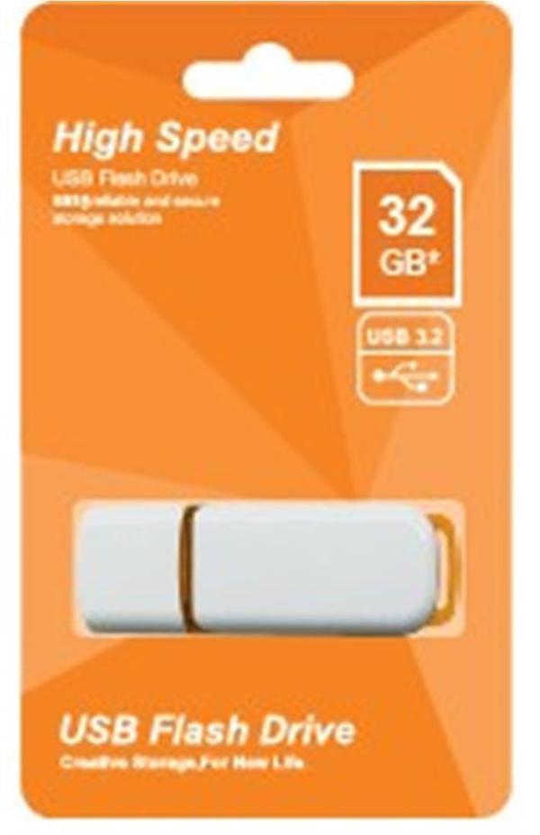 Elba 64GB Plastik Beyaz-Turuncu 3.2 USB Flash Bellek - Image 1