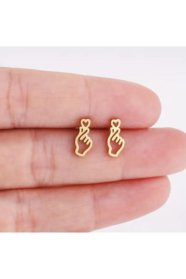 Paslanmaz Çelik Minimalist Günlük Küpe-anneler Günü, Anneler Günü Hediyesi - Image 1