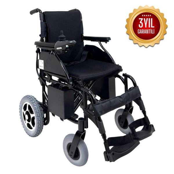 Römer Akülü Tekerlekli Sandalye | Katlanabilir Çelik Şase, Konforlu Minder R107 - Image 1