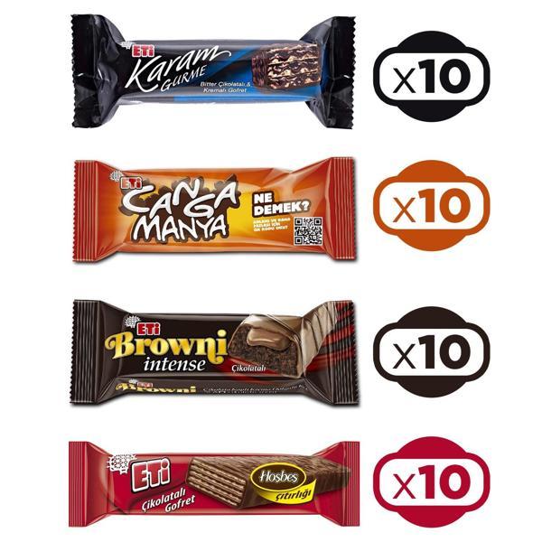 Eti Lezzet Paketi - Canga-Karam-Intense-Çik.Gofret 40 lı Karma Paket - Image 1