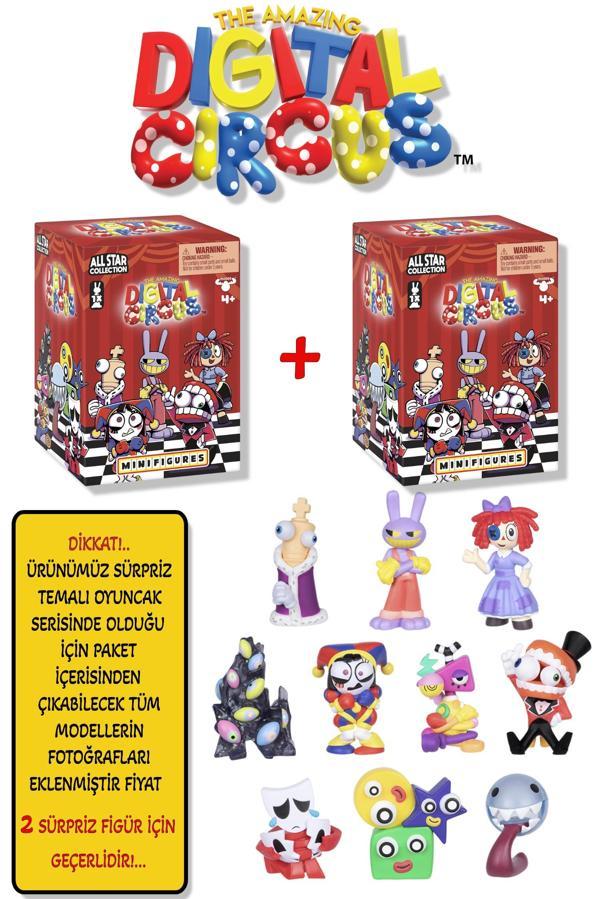 2 ADET Amazing Digital Circus All Star Mini Figür 5 CM 2 Kutu içinde 2 Adet Sürpriz Karakter Geliyor - Image 1